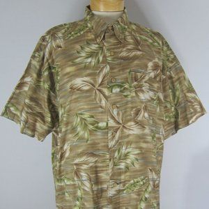 CHAPS Ralph Lauren Mens XL Floral Hawaiian Shirt